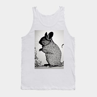 Chinchillas Shadow Silhouette Anime Style Collection No. 16 Tank Top